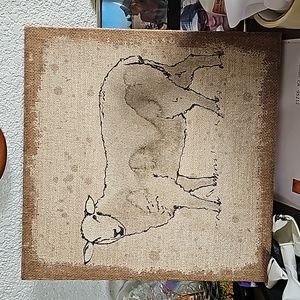 STUNNING ANNE TAVOLETTI SHEEP CANVAS ARTWORK